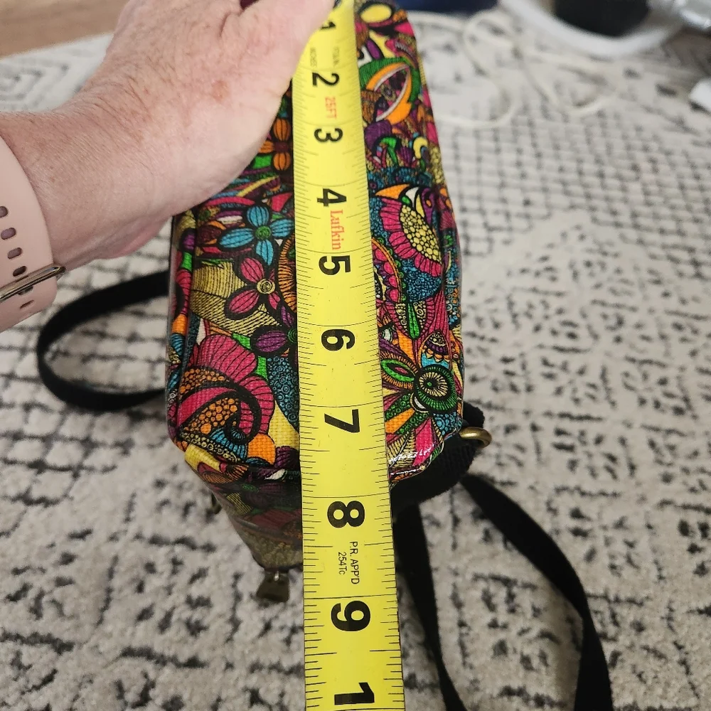 Sakroots Mini Crossbody Backpack Rainbow Spirit Desert Waterproof Handbag NWOT - Picture 7 of 12